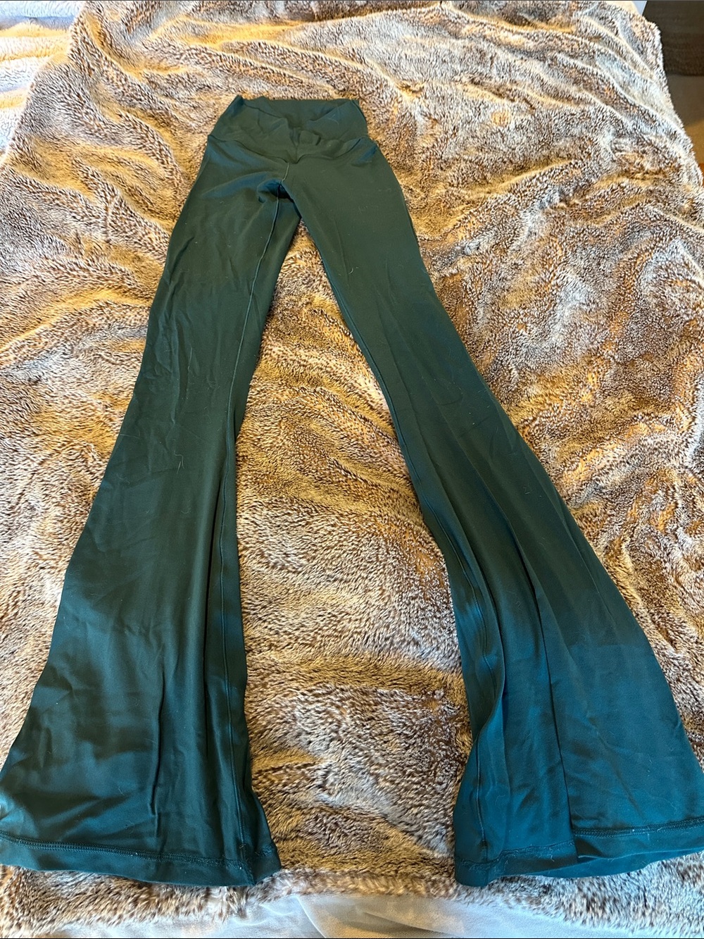 aerie Dark Green Flared Leggings